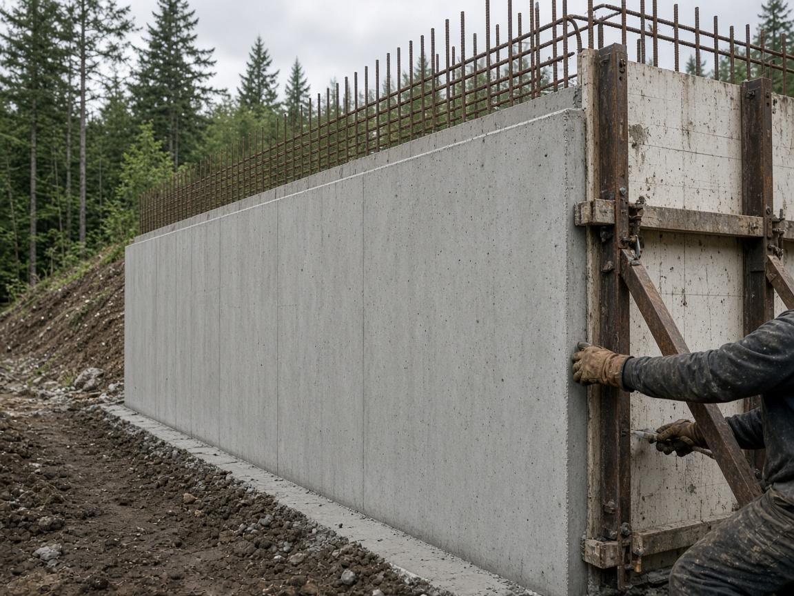 Poured Concrete Retaining Walls in Burnaby BC