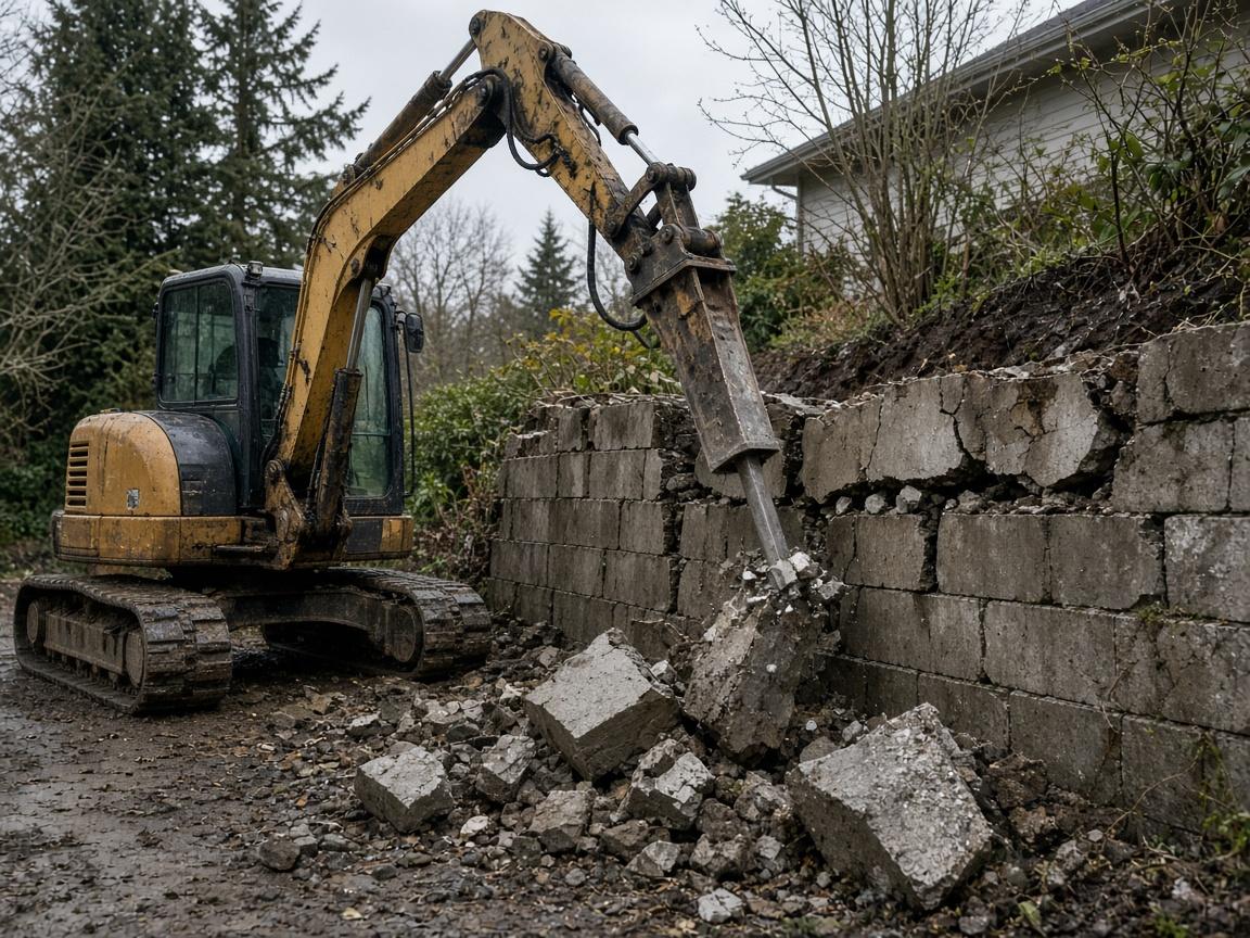Retaining Wall Removal & Replacement in Burnaby
