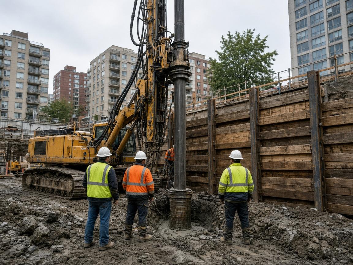 Soldier Pile Retaining Walls in Burnaby